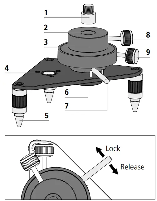 Laserliner 036 31 CenterBase 2 Adjustable Base - overview