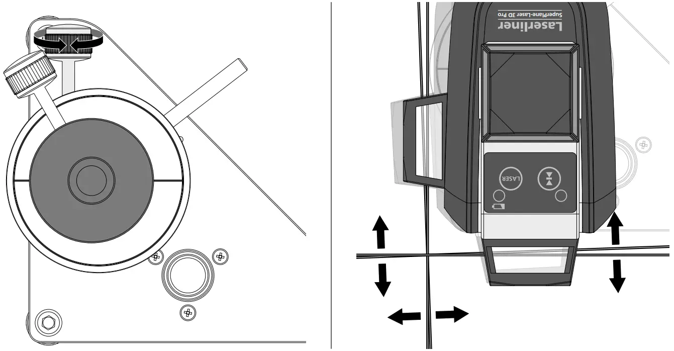 Laserliner 036 31 CenterBase 2 Adjustable Base - vernier adjustment