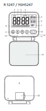 NOKLEAD YX5247B Digital Travel Alarm Clock2