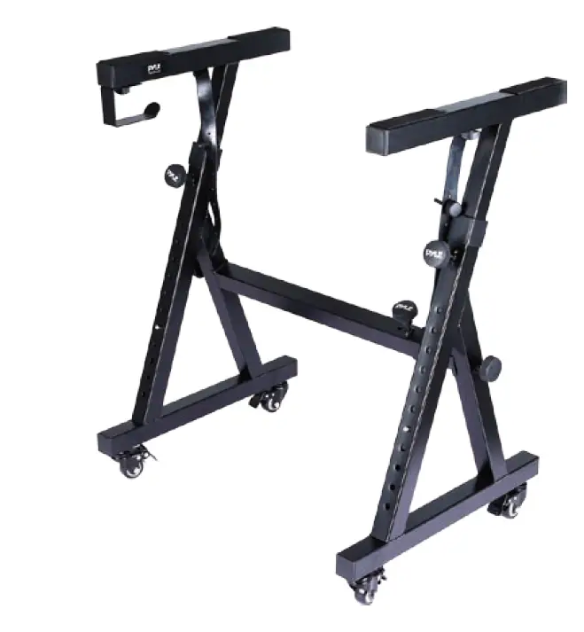 Pyle Electronic Piano Heavy-Duty Keyboard Stand with Wheels product
