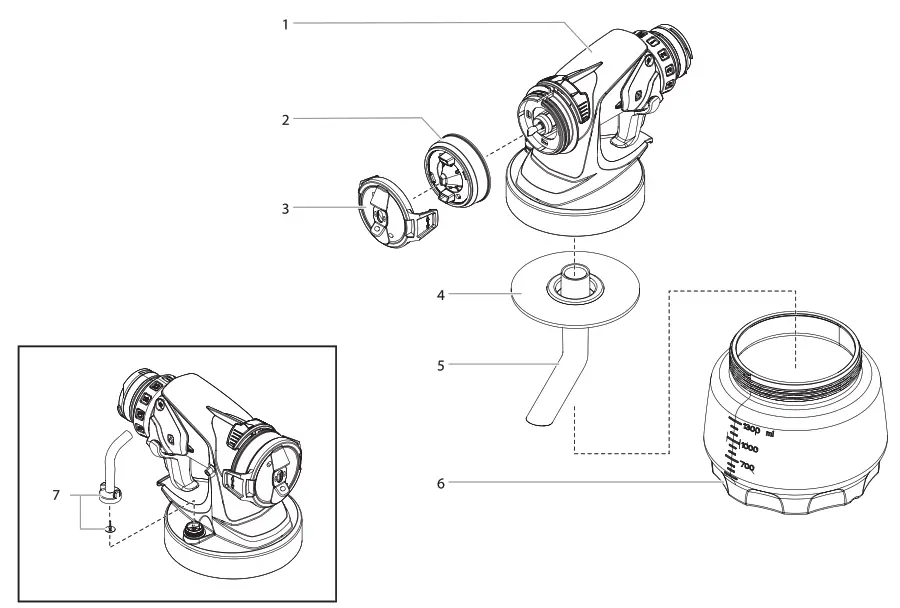 WAGNER FLEXiO 590 Handheld HVLP Paint Sprayer - fig21