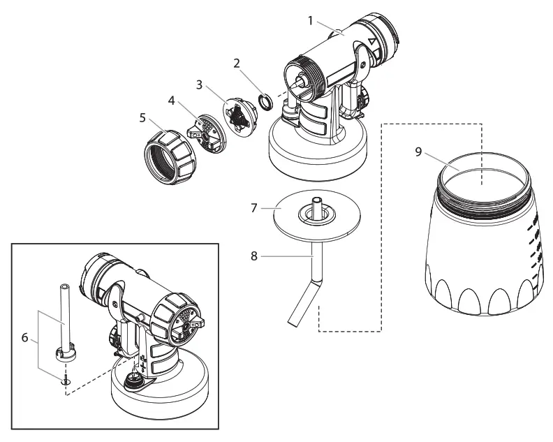 WAGNER FLEXiO 590 Handheld HVLP Paint Sprayer - fig22