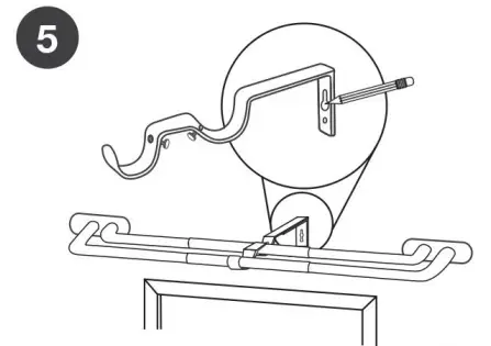 EXCLUSIVE HOME ER1028 01 Double Curtain Rod Kit in Matte Silver - fig 5