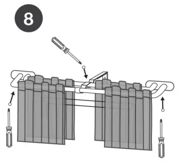 EXCLUSIVE HOME ER1028 01 Double Curtain Rod Kit in Matte Silver - fig 8