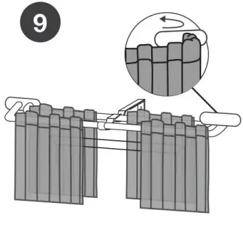 EXCLUSIVE HOME ER1028 01 Double Curtain Rod Kit in Matte Silver - fig 9