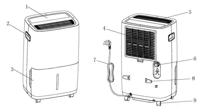 JHS D025B-25PT Dehumidifier-1