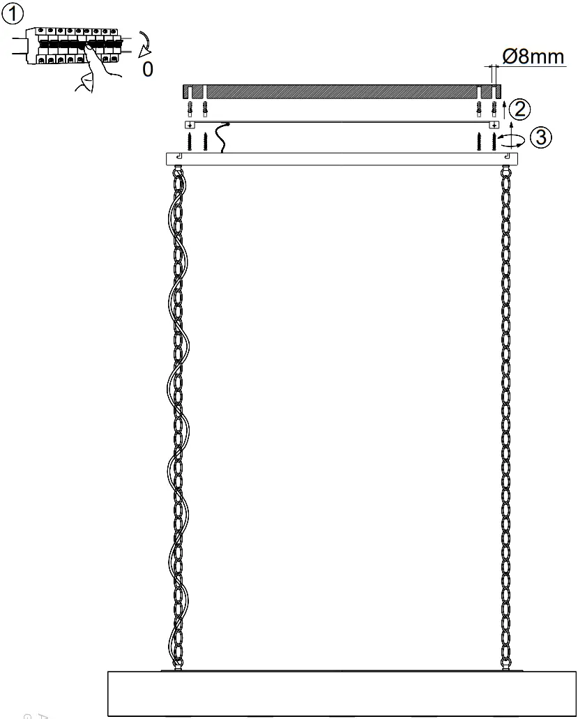 LeuchtenDireckt 15508-18 VANESSA Pendant Light B3