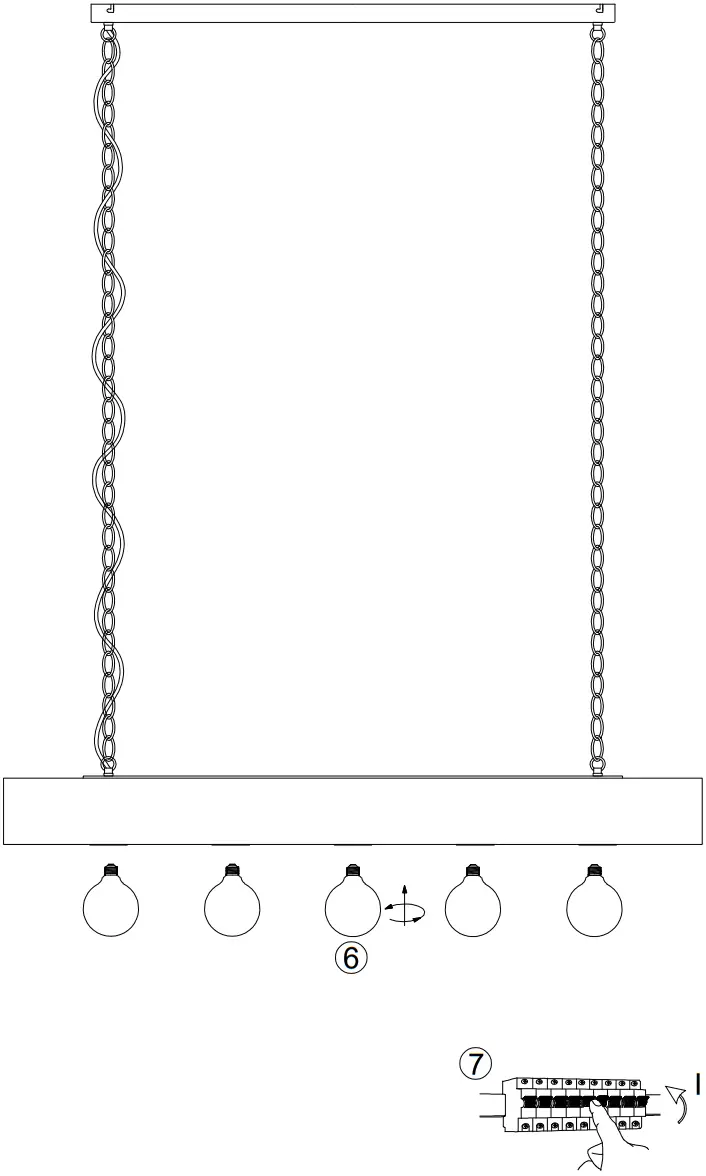 LeuchtenDireckt 15508-18 VANESSA Pendant Light B5