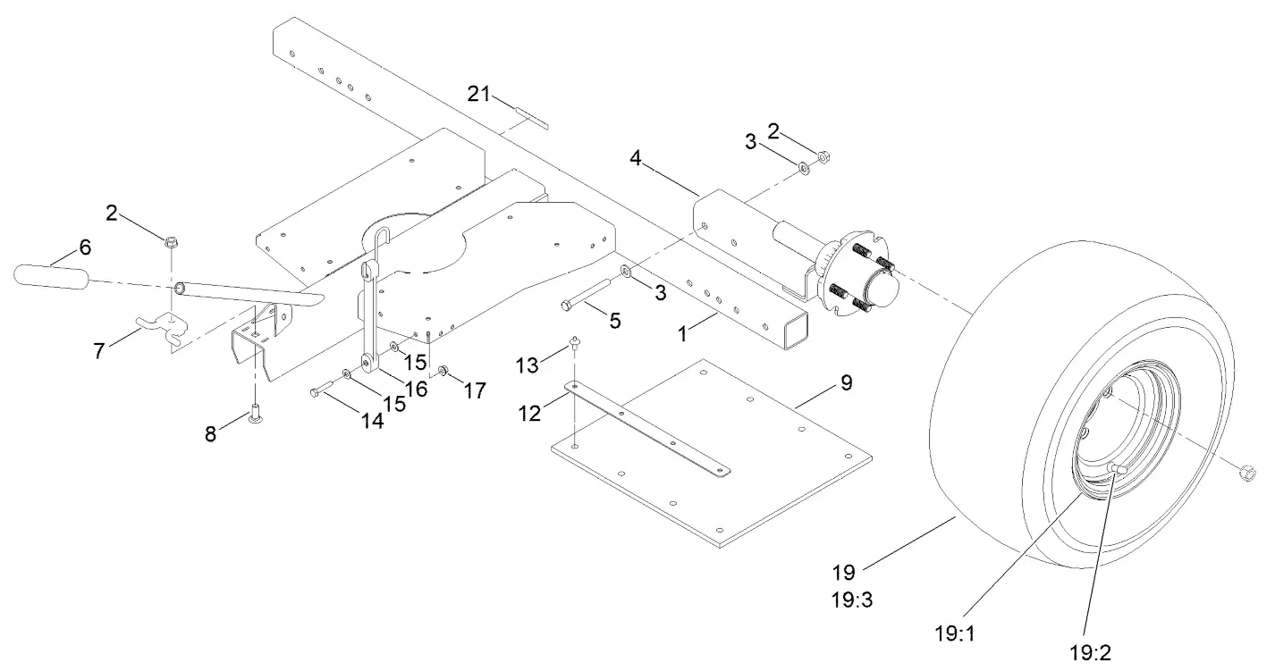 TORO 04238 Trans Pro 80 Tow-Behind Trailer - fig