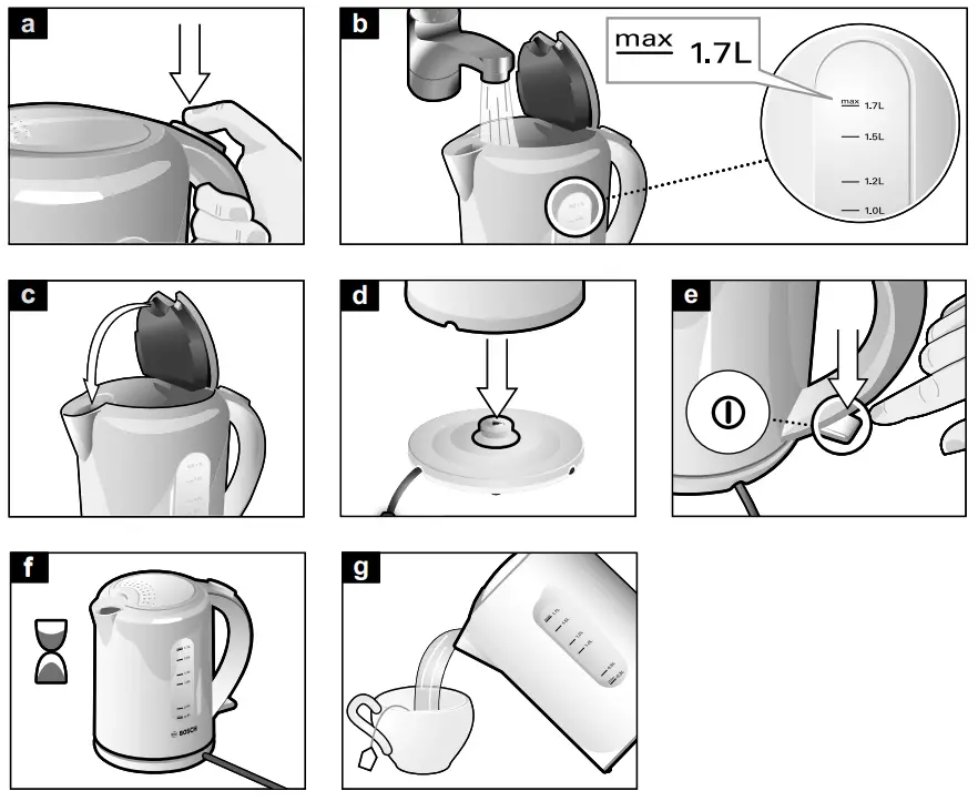 BOSCH TWK760 Cordless Electric Kettle - fig2