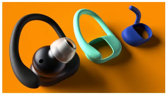 Ear hooks or wing tips