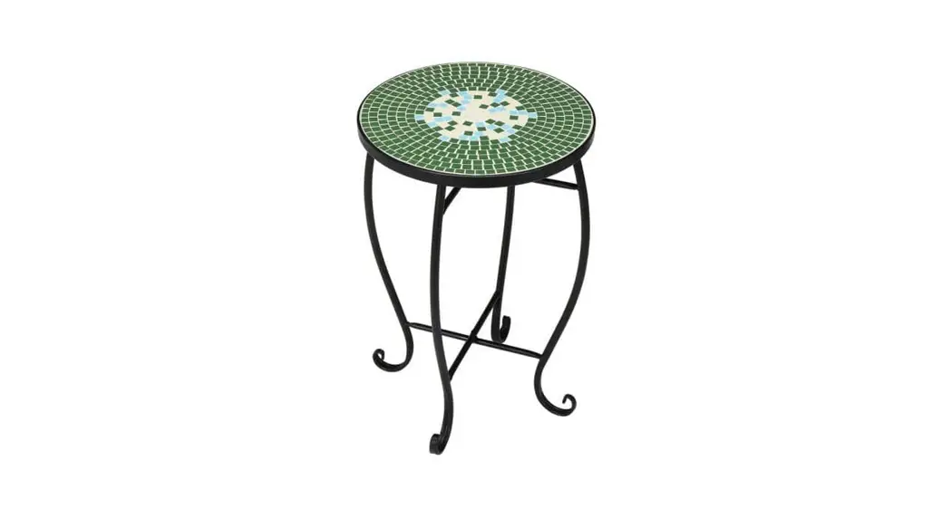 Vingli Hdmosaic333 Plant Stand Mosaic Accent Black Metal Frame Table Instructions