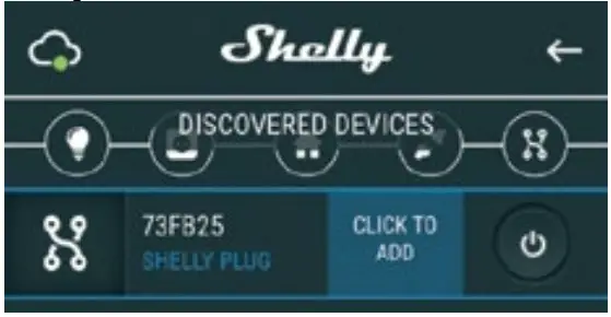 Shelly GAS WiFi Combustible Gas Sensor - Select Discovered