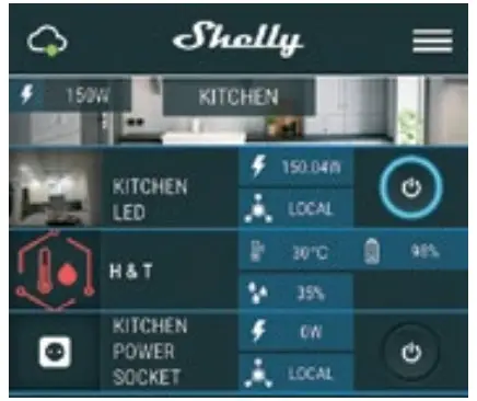 Shelly GAS WiFi Combustible Gas Sensor - devices settings