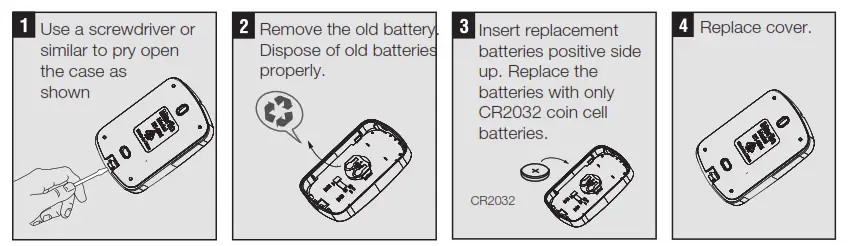 Merlin E148M Four Button Wireless Wall Mount Remote Control- battery