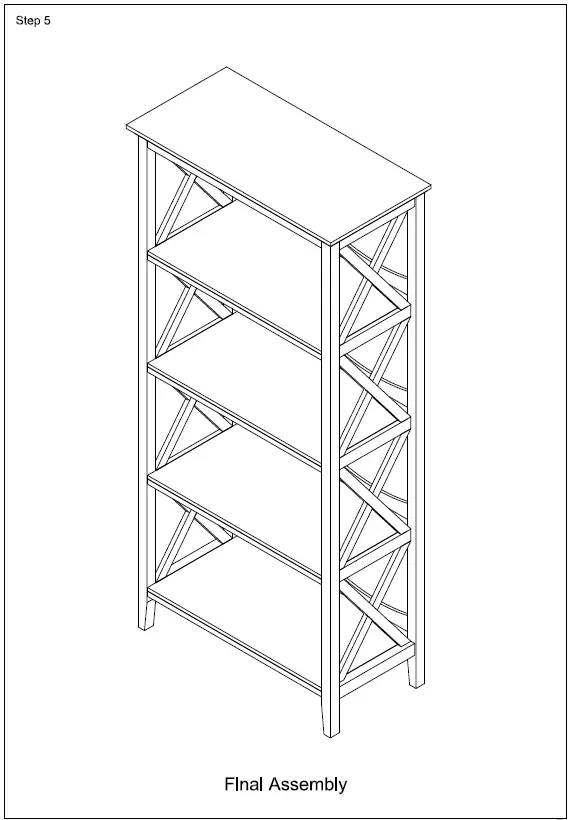 ANGELES-HOME-4-Layers-Shelf-Instruction-Manual-FIG-10