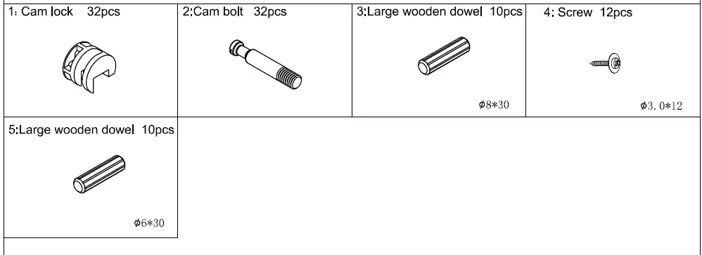 ANGELES-HOME-4-Layers-Shelf-Instruction-Manual-FIG-5