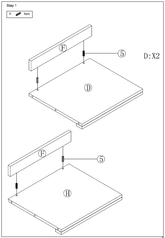 ANGELES-HOME-4-Layers-Shelf-Instruction-Manual-FIG-6