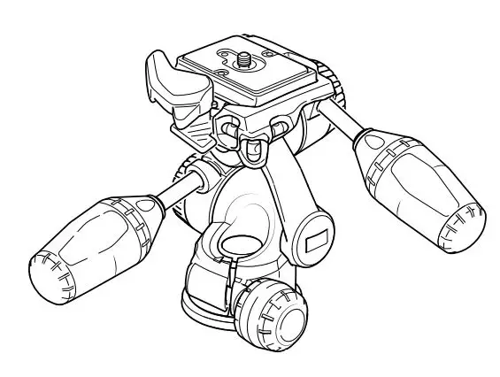 Manfrotto Mhxpro-3w 3-way Tilt Head Retractable Levers Instructions