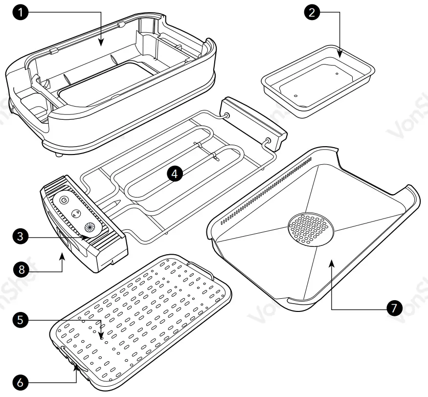 2000053 1200W Smokeless Grill WM Product Specification