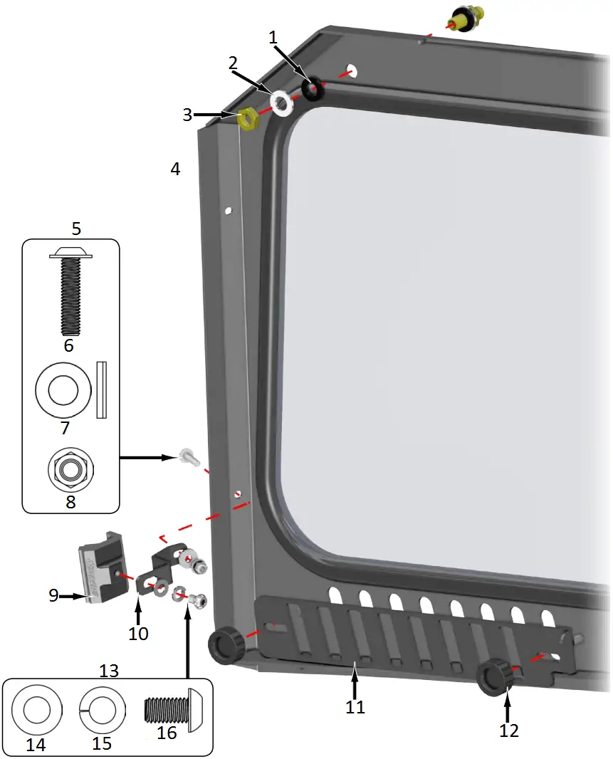 SUPERATV GWS-P-GEN-01 Glass Windshield C04