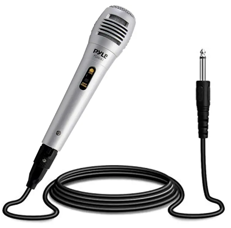 Pyle Wired Dynamic Microphone-Professional Moving Coil Unidirectional Handheld Mic
