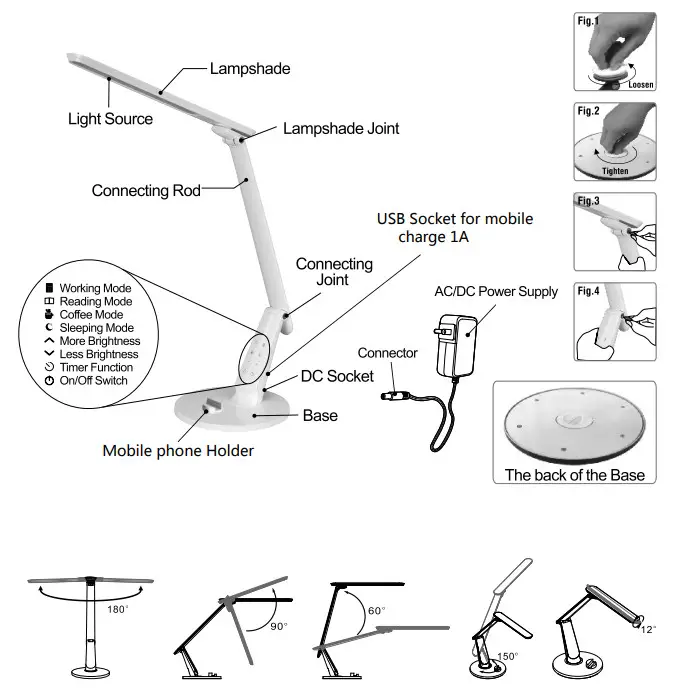 LAMPEHUSET Harris LED Desk Lamp -