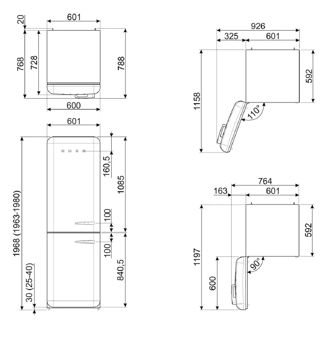 smeg-FAB32ULOR3-Refrigerator-fig-2