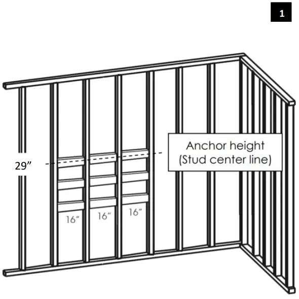WETSTYLE EBHS60WML W12L28 Bauhaus Wall Mount Vanity Bottom - Figure 2