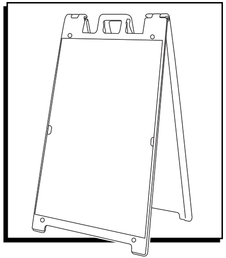 ULINE H-7902 Deluxe Plastic A-Frame -