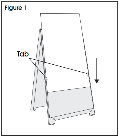 ULINE H-7902 Deluxe Plastic A-Frame - fig 1