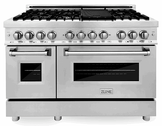 ZLINE RA48 6 Cu Ft Freestanding Double Oven 0