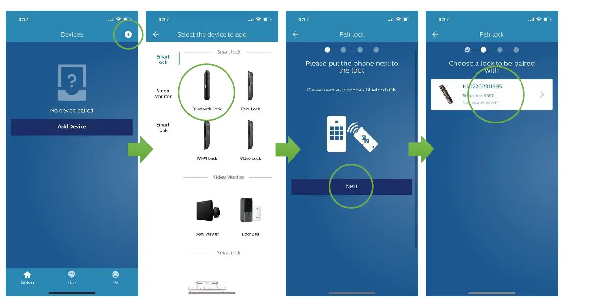 PHILIPS-EasyKey-9300-App-Connection-fig-2