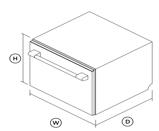 FISHER and PAYKEL DD24STX6PX1 DishDrawer Sanitize Dishwasher Dimensions