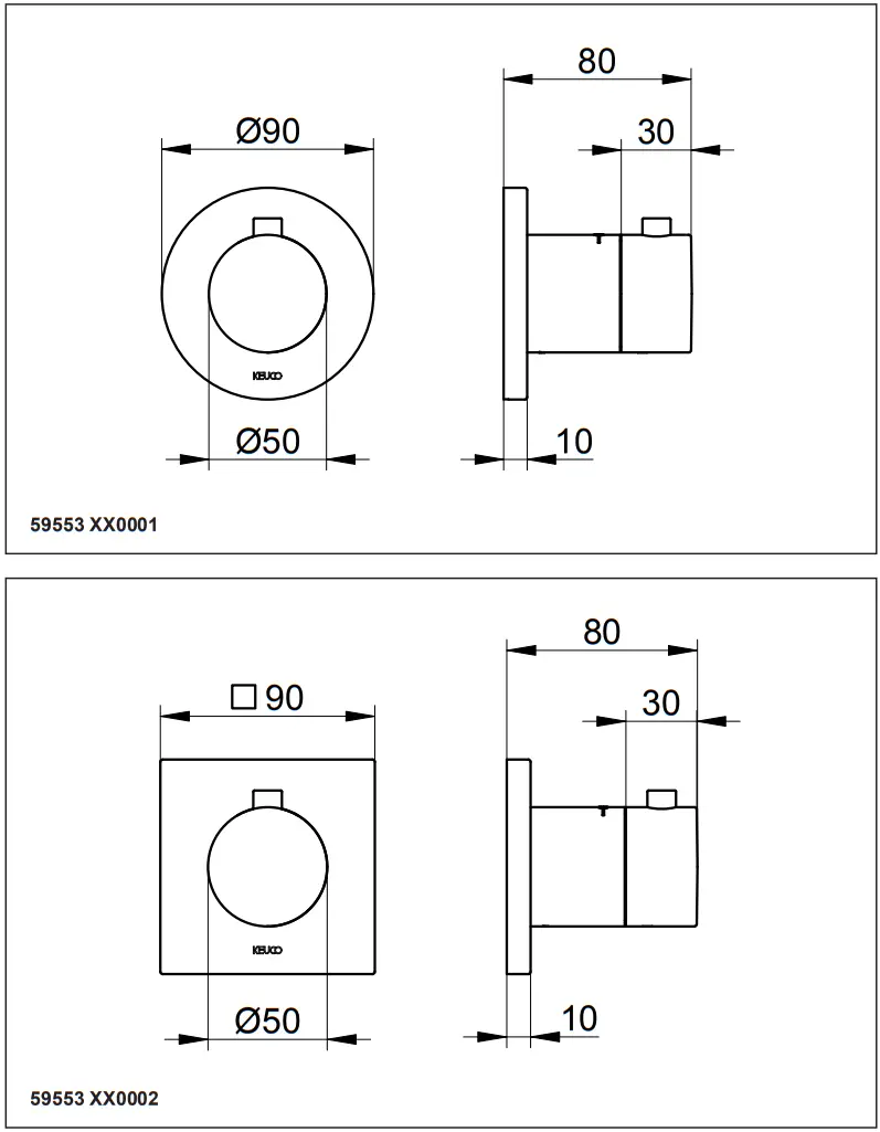 KEUCO 51688 Shower Arm - fig 12