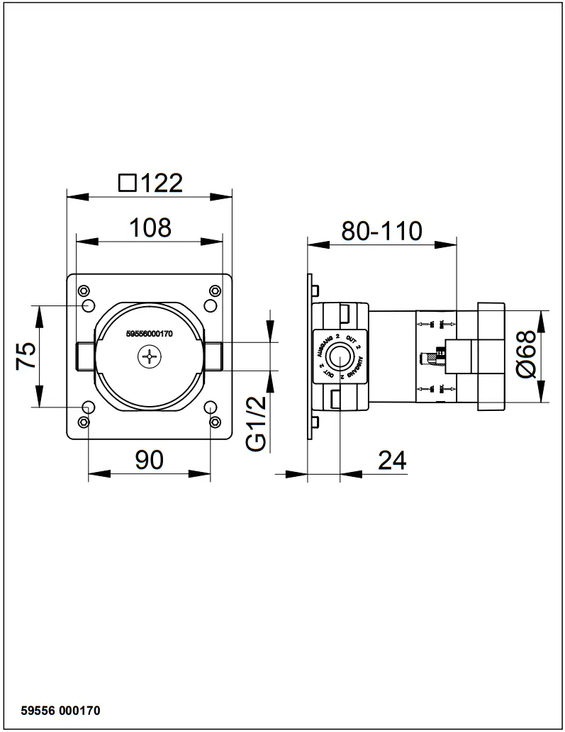 KEUCO 51688 Shower Arm - fig 18