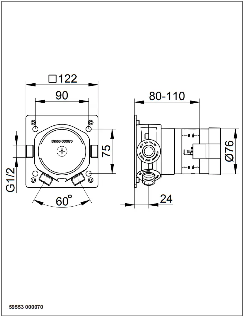 KEUCO 51688 Shower Arm - fig 3
