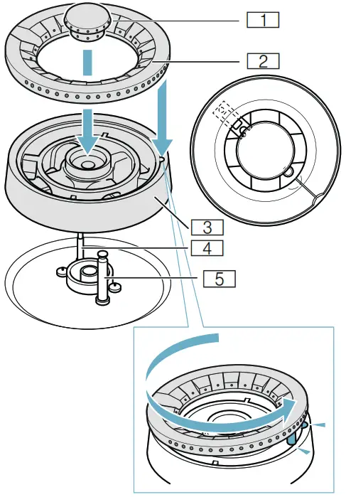 GAGGENAU VG 231 220 CA Gas Wok - Figure 2