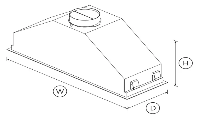 FISHER PAYKEL HP90IHCB3 90cm Integrated Insert Cooker Hood fig 1