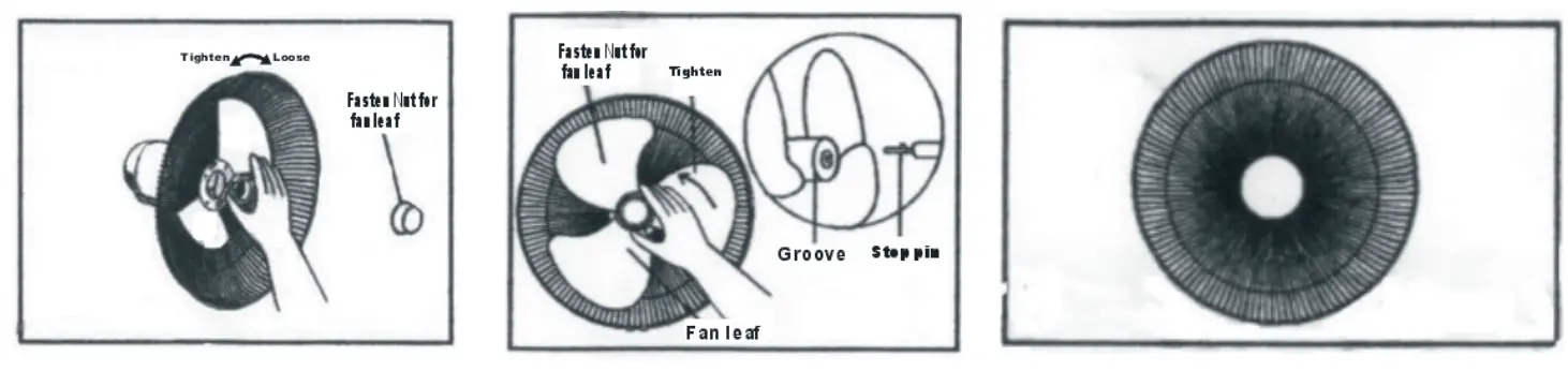 imPEX PF 7502 Blade High Speed Pedestal Fan Assembly Instruction