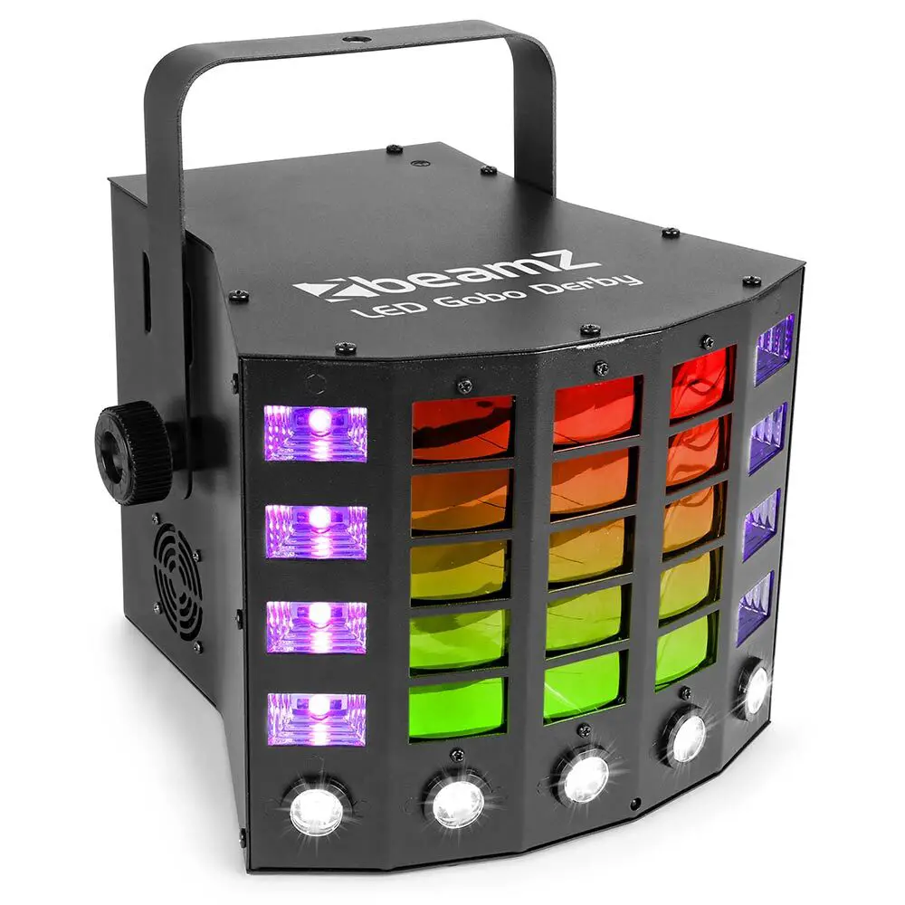 beamZ STROBEDERBY Gobo Derby LED DJ Effect Light