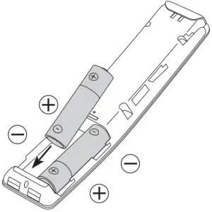 LSP7T LSP9T - Installing batteries into Smart Remote 3