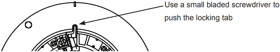 POTTER ASB Addressable Sounder Base Fire Alarm Resources - bladed screwdriver