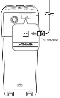 LG Mini Hi-Fi Audio Model #OK99 - Antenna Connection