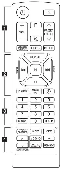 LG Mini Hi-Fi Audio Model #OK99 - Remote control
