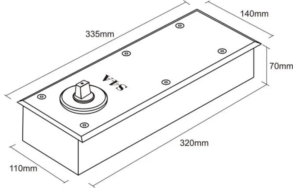 cronte D180S Floor Concealed Door Closers 02