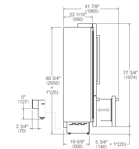 BERTAZZONI-REF36BMBIXRT-36-Inch-Stainle---Steel-Right-Hinge-Built-In-Bottom-Mount-Refrigerator-fig-1