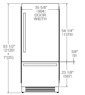 BERTAZZONI-REF36BMBIXRT-36-Inch-Stainle---Steel-Right-Hinge-Built-In-Bottom-Mount-Refrigerator-fig-2