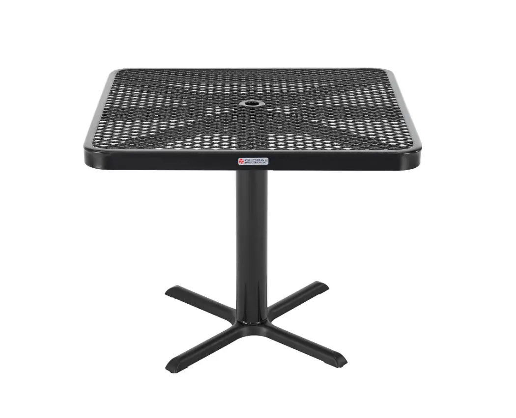 Global Industrial 348116 36 Inch Square Food Court Table With Umbrella Hole Instructions