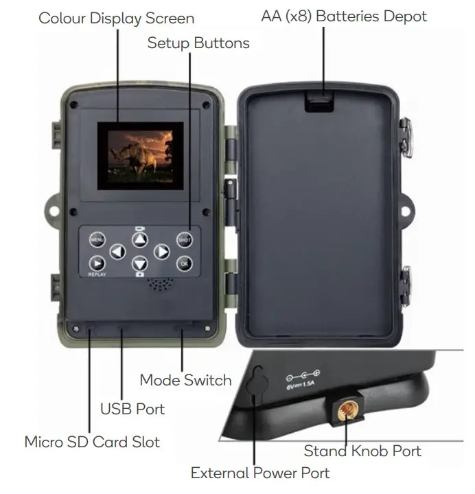 kogan KAHUTRCA810B Hunting Trail Camera- OVERVIEW 2
